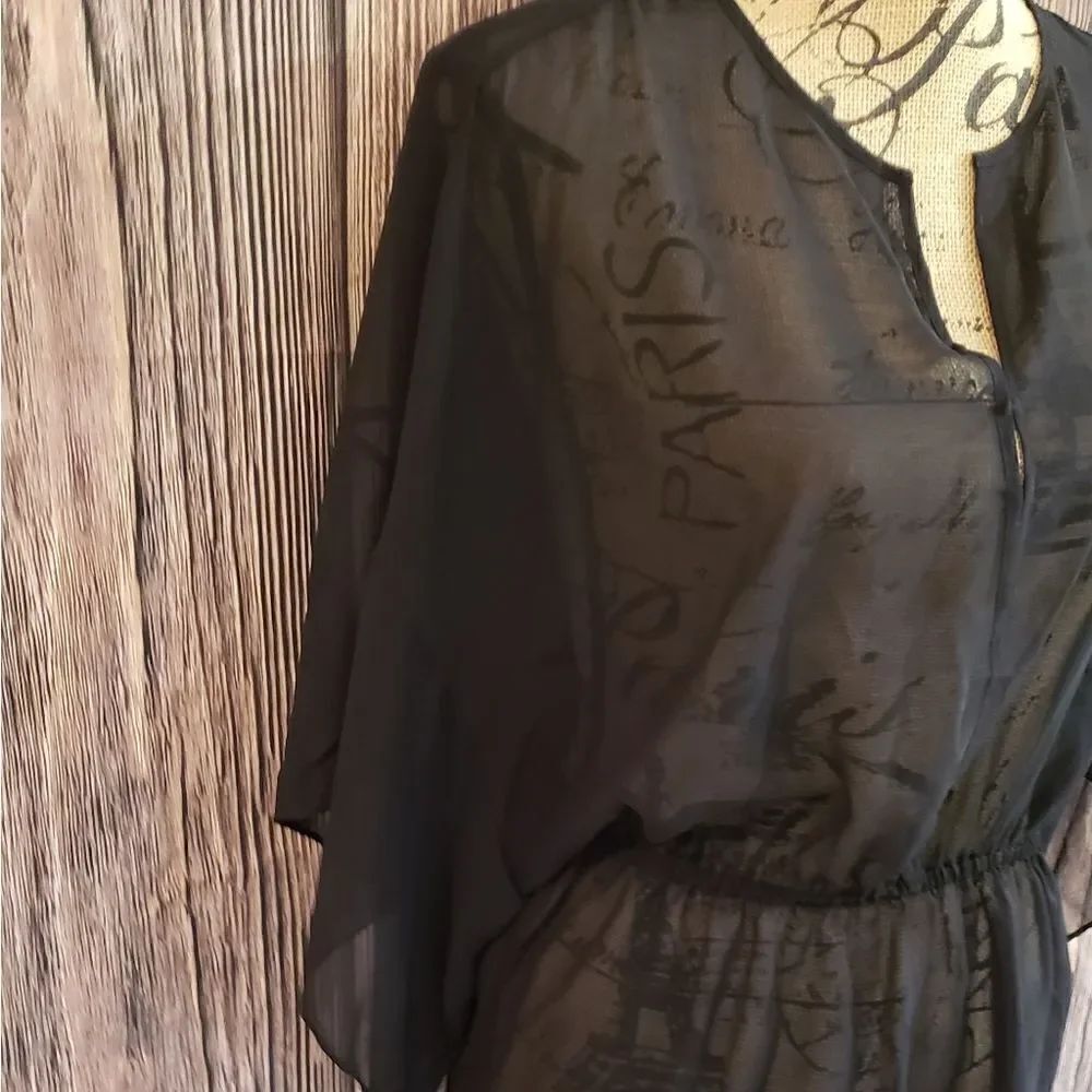 Tory Burch Flowy Sheer Top - Picture 3 of 11